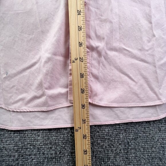 David Donahue Mens Pink Button Up Shirt Long Sleeve 16 32/33 Cotton Adult - Picture 4 of 14